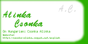 alinka csonka business card